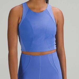 lululemon Mesh Panelled Training Tank Top *Light Support, B/C Cup Indigo Sz. 6